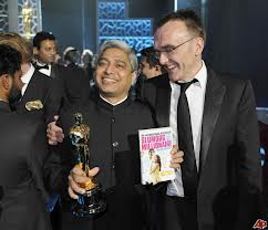 Vikas Swarup & Danny Boyle at the Oscars