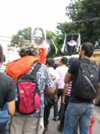 Baba Ramdev at Mumbai Gay Pride Parade.