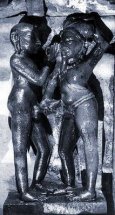 Homosexual encounter depicted in the Temple of Visvanatha, Khajuraho (10th century)