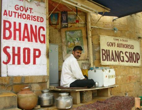 Bhang shop in Rajastan