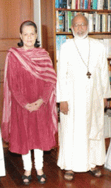 Sonia Gandhi & George Alencherry