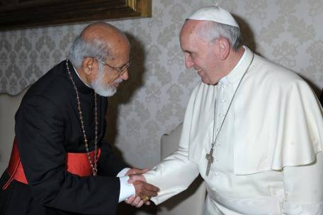 Cardinal George Alenchery and Pope Francis
