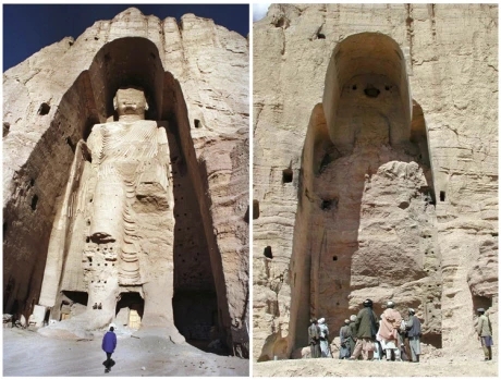 Salsal, largest of the Bamiyan Buddhas at 58m, was destroyed by the Taliban in 2001.